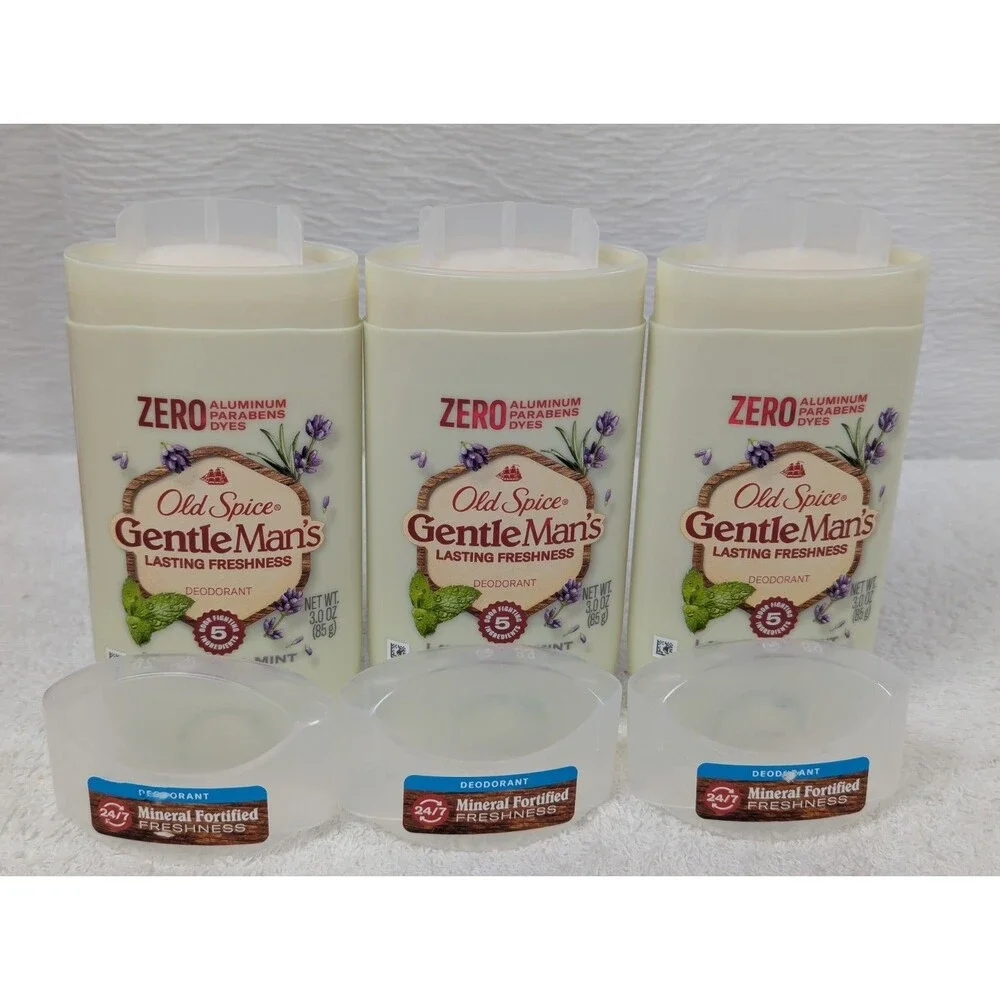 Old Spice - GentleMan's Lavender Mint Deodorant - 3 oz - Aluminum Free - 3-PACK
